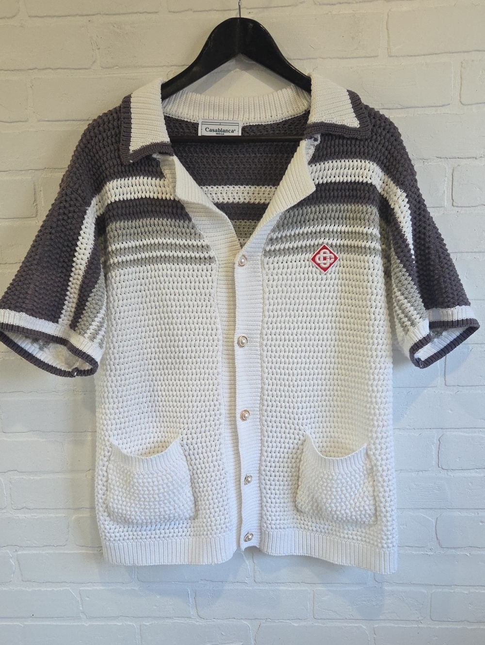 Casablanca Crochet Tennis Club Sweater